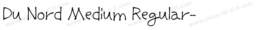 Du Nord Medium Regular字体转换